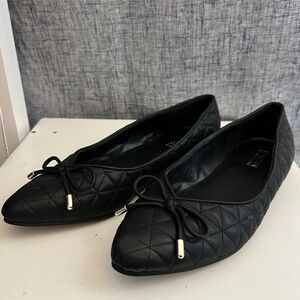 Classic Black Quilted Ballet Flats Reaction Kenneth Cole